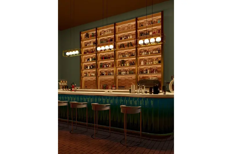 Lámpara de techo Decor Avelin con armazón rectangular dorado anchura 80 cm 2287