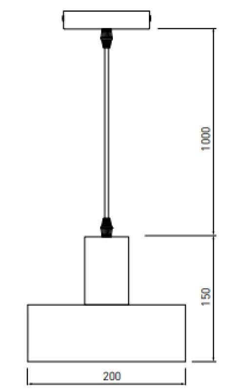 Lámpara de techo Decor Selvia color cobre con acabado en latón diámetro 20 cm 3222