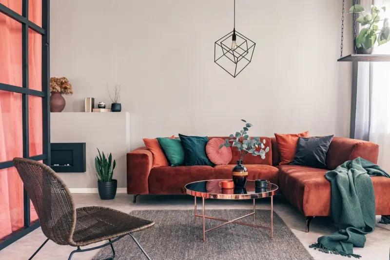 Lámpara de techo Decor Rosa color negro geométrica compuesta por 2 cubos negros 3437