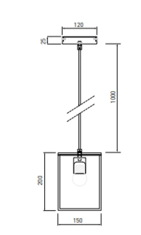 Lámpara de techo Decor Diu geométrica negra 1 portalámparas anchura 15 cm 3598