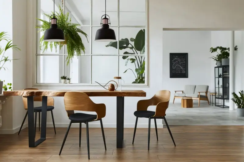 Lámpara de techo Decor Noor elegante de color negro con elemento en color cobre 2691