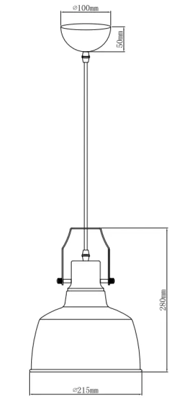 Lámpara de techo Decor Monroe moderna en dorado- negro 6958