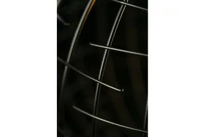 Lámpara de techo Decor Viela metálica en alambre dorado-negro de forma esférica diámetro 35 cm 6996