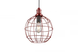 Lámpara de techo Decor Viela metálica de alambre dorado envejecido forma esférica diámetro 29 cm 7016