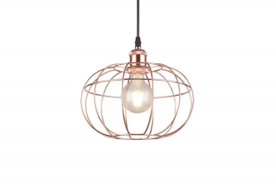 Lámpara de techo Decor Viela esférica de alambre color cobre diámetro 27,5 cm 7047