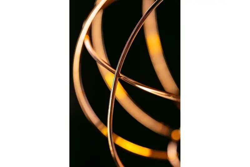 Lámpara de techo Decor Viela esférica de alambre color cobre diámetro 27,5 cm 7047