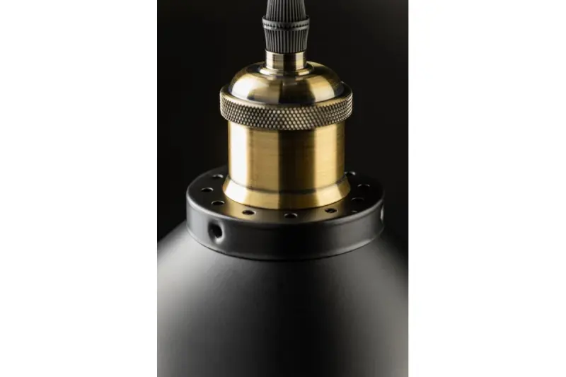 Lámpara de techo Decor Mani metálica de color dorado-negro diámetro 30 cm 4076