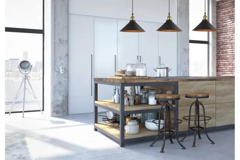 Lámpara de techo Decor Mani metálica de color dorado-negro diámetro 30 cm 4076