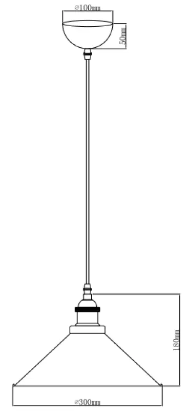 Lámpara de techo Decor Mani metálica de color dorado-negro diámetro 30 cm 4076