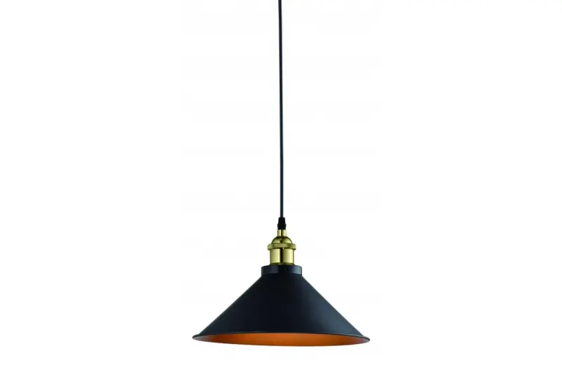 Lámpara de techo Decor Mani metálica de color dorado-negro diámetro 30 cm 4076
