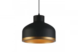 Lámpara de techo Decor Goldi negro-dorado diámetro 30 cm 4090