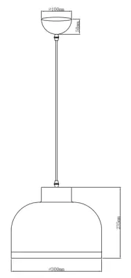 Lámpara de techo Decor Goldi negro-dorado diámetro 30 cm 4090