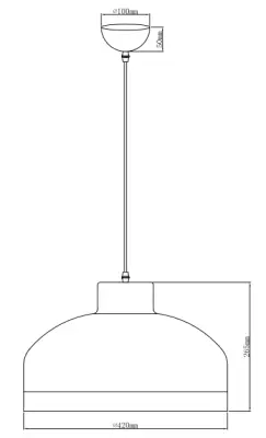 Lámpara de techo Decor Goldi negro-dorado moderna diámetro 42 cm 4113