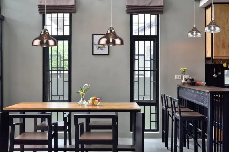 Lámpara de techo Decor Marite Classic Vidrio tintado marrón Diámetro 26 cm 7108