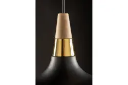 Lámpara de techo Decor Skandi moderna color negro diámetro 35 cm 7382