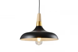 Lámpara de techo Decor Skandi moderna color negro diámetro 35 cm 7382