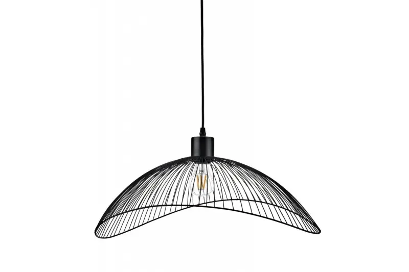 Decor Reto vintage black wire pendant lamp 40 cm diameter 4137