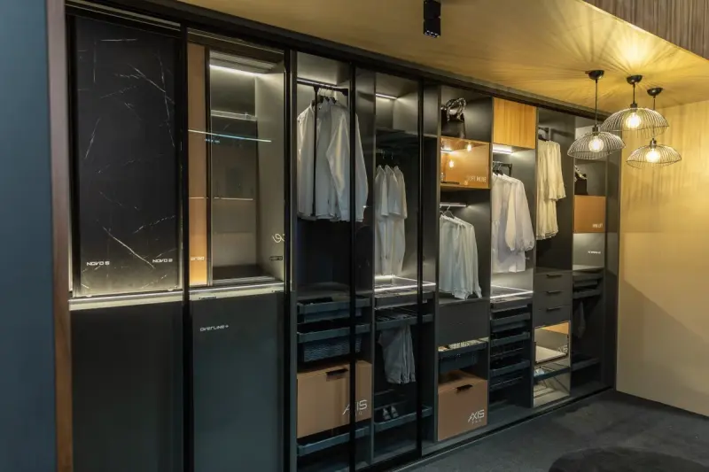 Decor Reto vintage black wire pendant lamp 50 cm diameter 4151