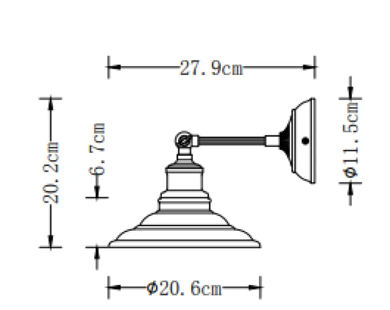 Aplique de pared Decor Loret color blanco orientable 20 cm de diámetro 7871