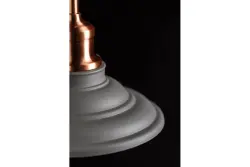 Lámpara de techo Decor Loret color gris atemporal 20,5 cm de diámetro 8854