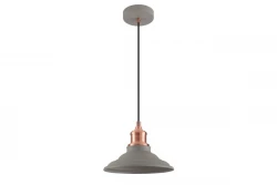 Lámpara de techo Decor Loret color gris atemporal 20,5 cm de diámetro 8854