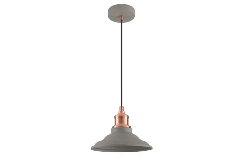 Lámpara de techo Decor Loret color gris atemporal 20,5 cm de diámetro 8854