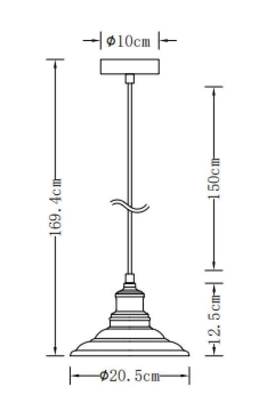 Lámpara de techo Decor Loret color gris atemporal 20,5 cm de diámetro 8854