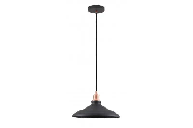 Lámpara de techo Decor Loret color negro atemporal 34,8 cm de diámetro 9721