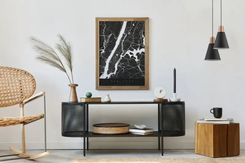 Lámpara de techo Decor Gianni color cobre-negro 22 cm de diámetro 9974