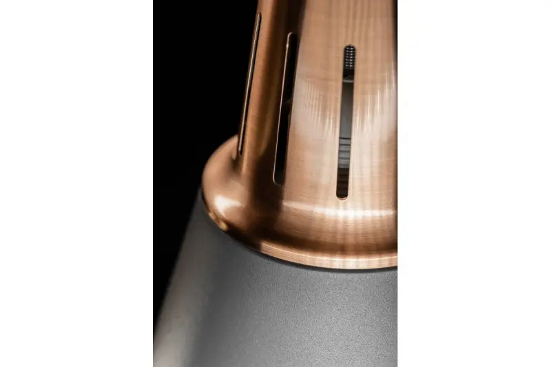 Lámpara de techo Decor Gianni elegante color cobre-gris 22 cm de diámetro 8051