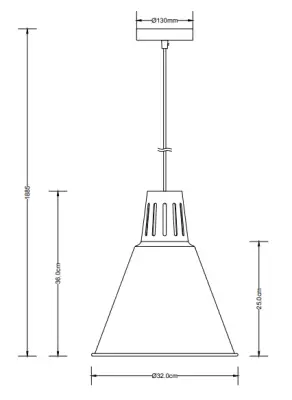 Lámpara de techo Decor Gianni color blanco 32 cm de diámetro 8150