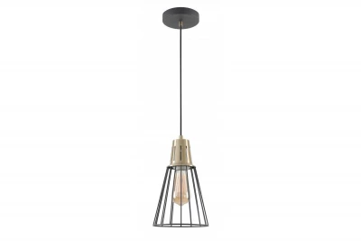 Lámpara de techo Decor Kaliope fashion color negro 18 cm de diámetro 8068