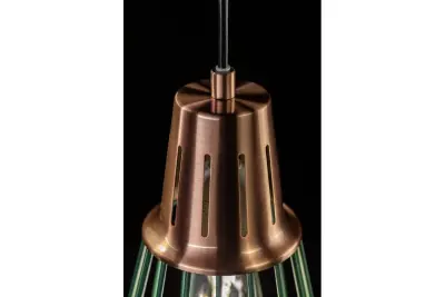 Lámpara de techo Decor Kaliope fashion color verde 18 cm de diámetro 8044