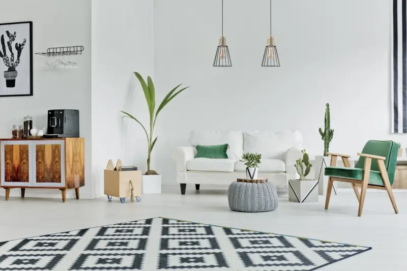 Lámpara de techo Decor Kaliope fashion color verde 18 cm de diámetro 8044