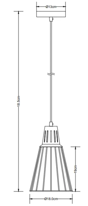 Lámpara de techo Decor Kaliope fashion color azul 18 cm de diámetro 8266