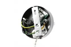 Aplique de pared Decor Etore color negro con brazo metálico 11 cm de diámetro 1860