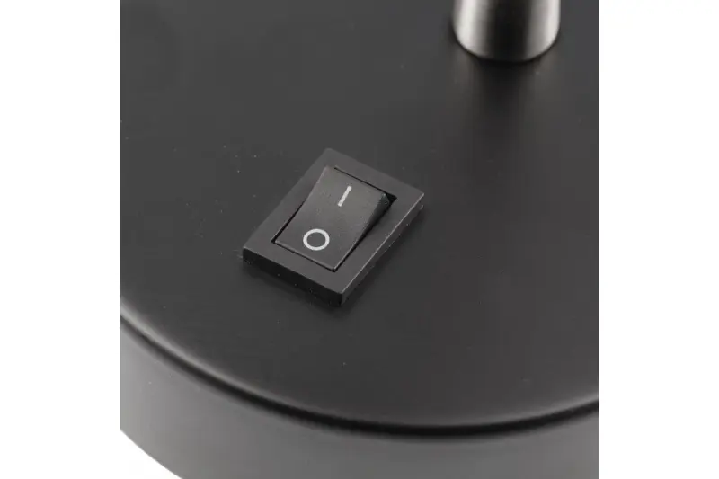 Aplique de pared Decor Etore color negro con brazo metálico 11 cm de diámetro 1860