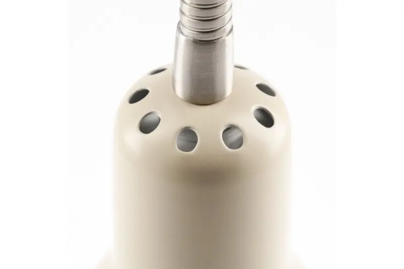 Aplique de pared Decor Etore color beige con brazo metálico de 11 cm de diámetro 1907