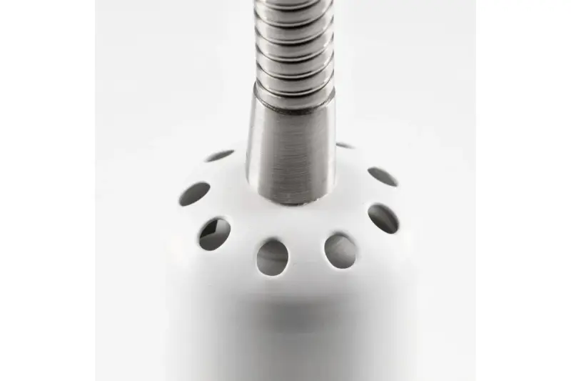 Aplique de pared Decor Etore color blanco con brazo metálico de 11 cm de diámetro 1952