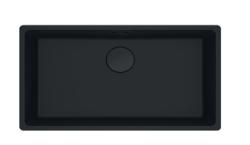 Franke Maris MRG 110-72 Fragranite edición negra fregadero empotrado de color negro mate
