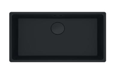 Franke Maris MRG 110-72 Fragranite Black Edition matte black undermount sink