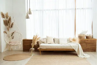Lámpara de techo Decor Etore color beige cable negro 2089