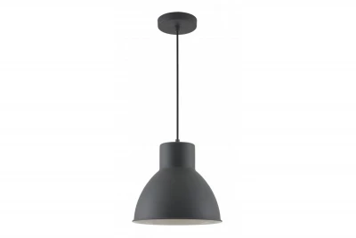 Lámpara de techo Decor Dante negro mate con interior blanco diámetro 27,5 cm 2119