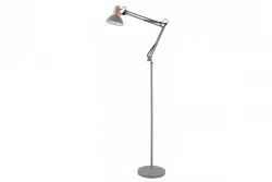 Lámpara de pie Decor Artemia color gris brazo largo metálico diámetro 16,5 cm 2300