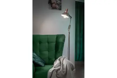 Lámpara de pie Decor Artemia color gris brazo largo metálico diámetro 16,5 cm 2300