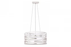Lámpara de techo Decor Marisa color blanco con huecos horizontales cónicos máx. 3 bombillas diámetro 40 cm 2782