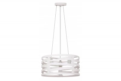 Lámpara de techo Decor Marisa color blanco con huecos horizontales cónicos máx. 3 bombillas diámetro 40 cm 2782