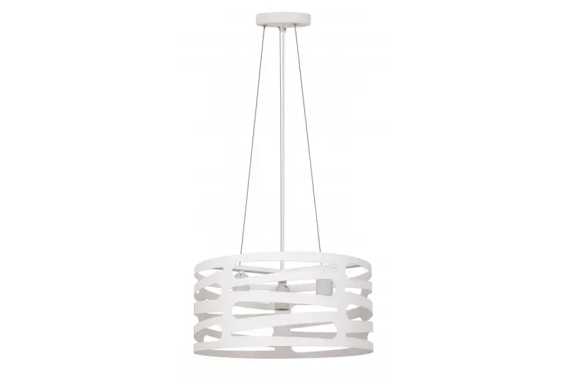 Lámpara de techo Decor Marisa color blanco con huecos horizontales cónicos máx. 3 bombillas diámetro 40 cm 2782