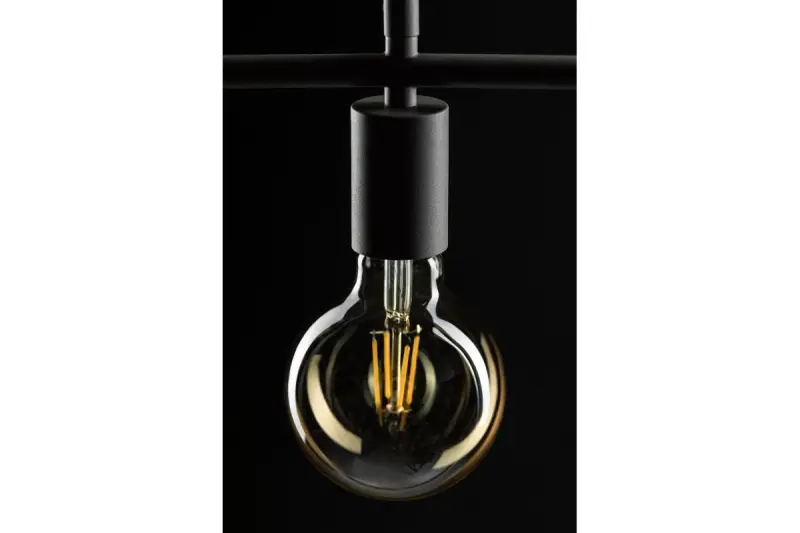 Lámpara de techo Decor Lija color gris cuadrada de un solo portalámparas 2836