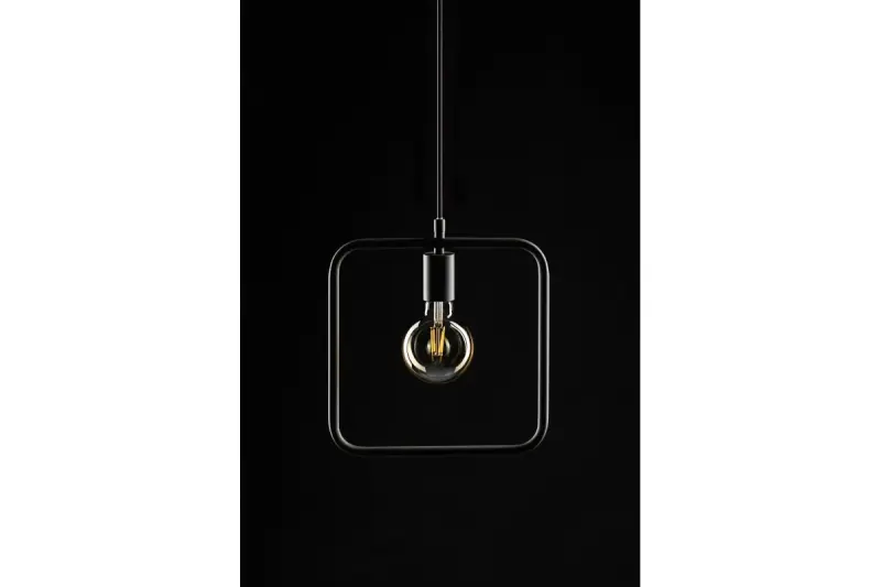 Lámpara de techo Decor Lija color gris cuadrada de un solo portalámparas 2836